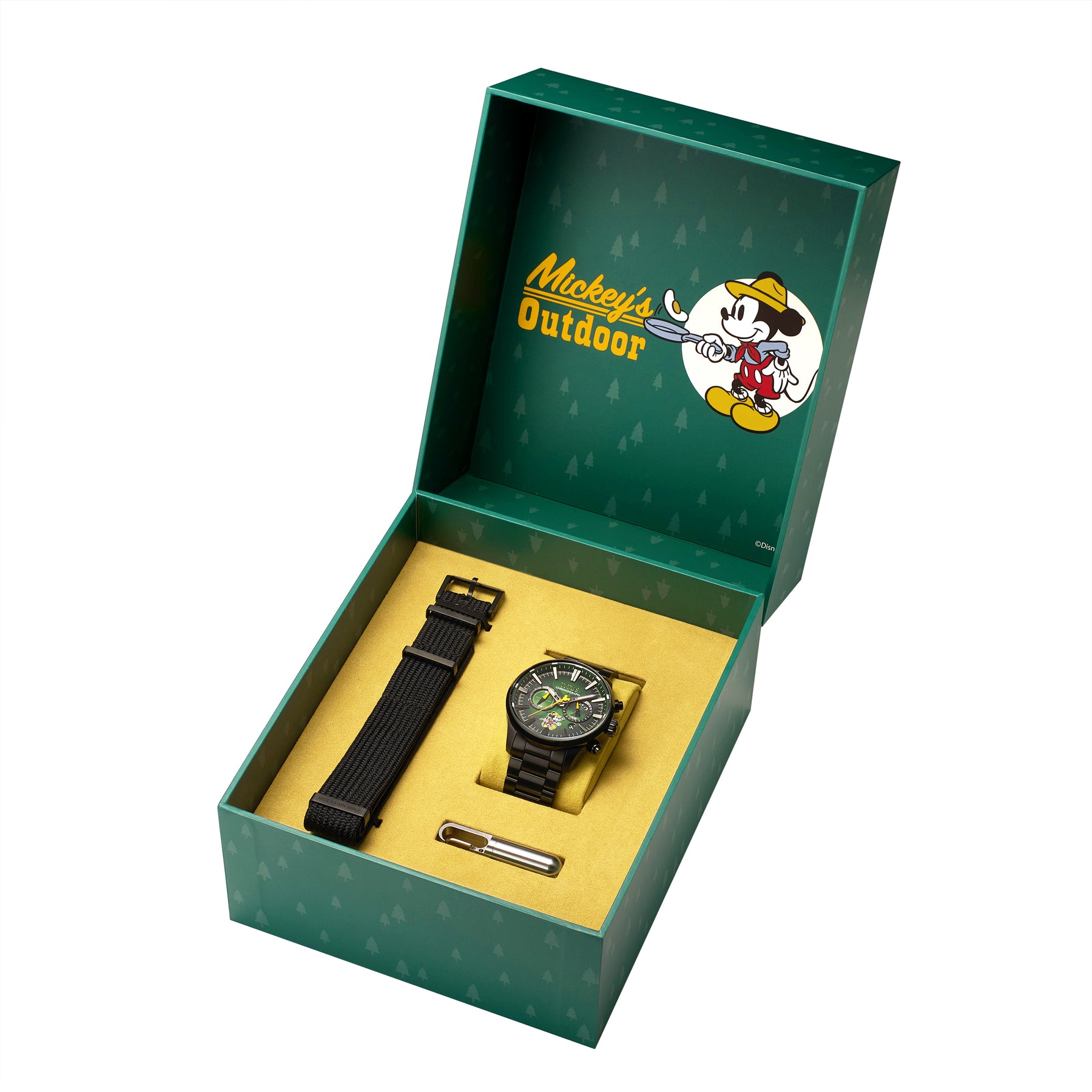 [MEN] Solvil et Titus x Mickey Mouse "Mickey's Outdoor" Limited Edition Chronograph Watch Gift Set [W06-03368-001]