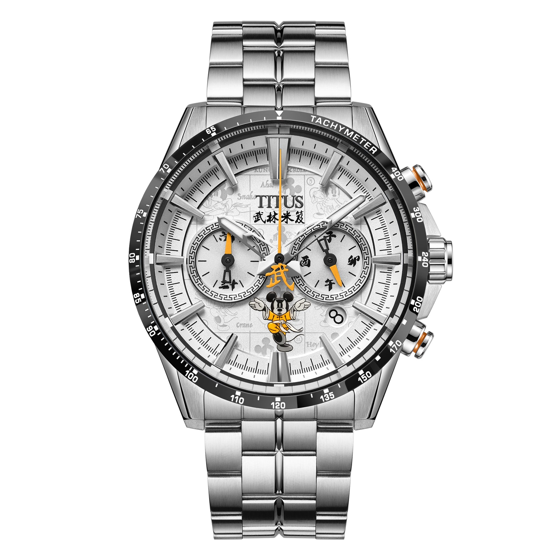 [MEN] Solvil et Titus x Mickey Mouse "Master Mickey" Limited Edition Stainless Steel Chronograph Watch [W06-03367-001]