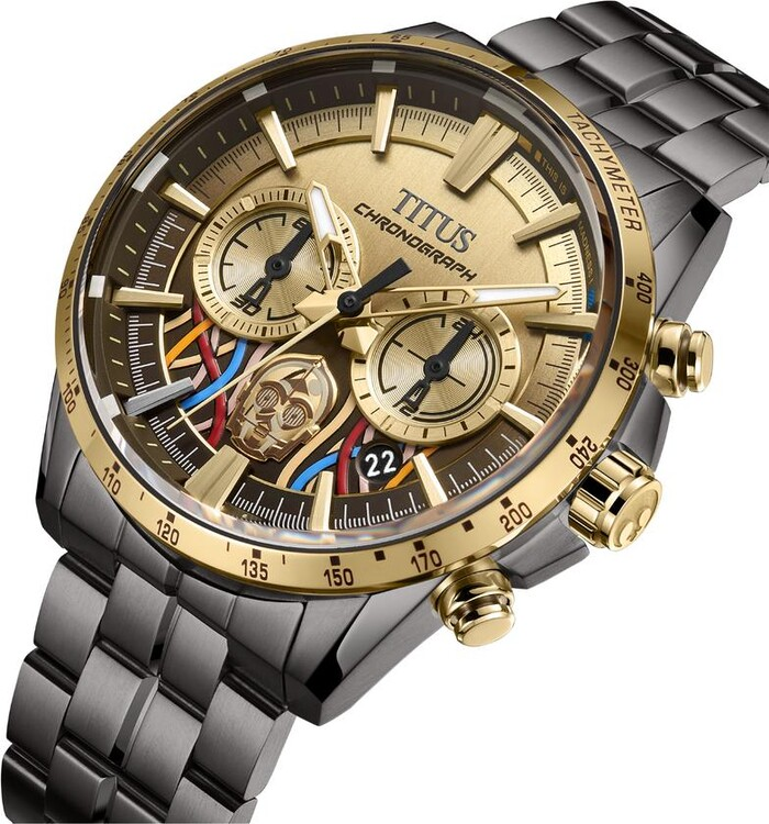 [MEN] Solvil et Titus x Star Wars 「C-3PO」Limited Edition Chronograph Quartz Stainless Steel Watch [W06-03365-004]