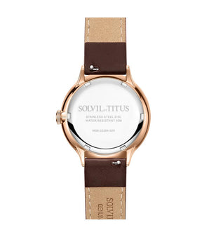 [WOMEN] Interlude Multi-Function Quartz Leather Watch [W06-03264-009]