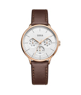 [WOMEN] Interlude Multi-Function Quartz Leather Watch [W06-03264-009]