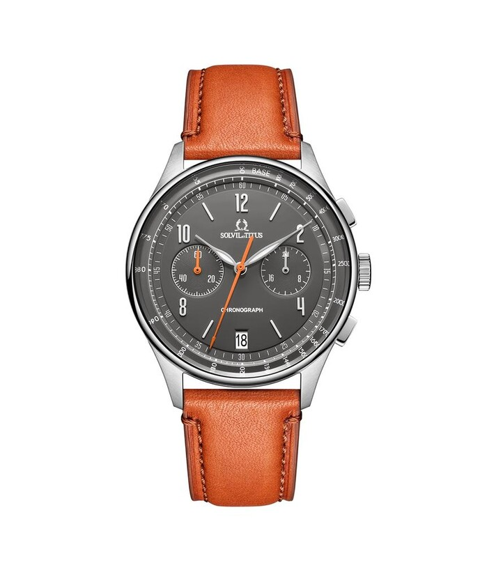 [MEN] Modernist Chronograph Quartz Leather Watch [W06-03276-007]