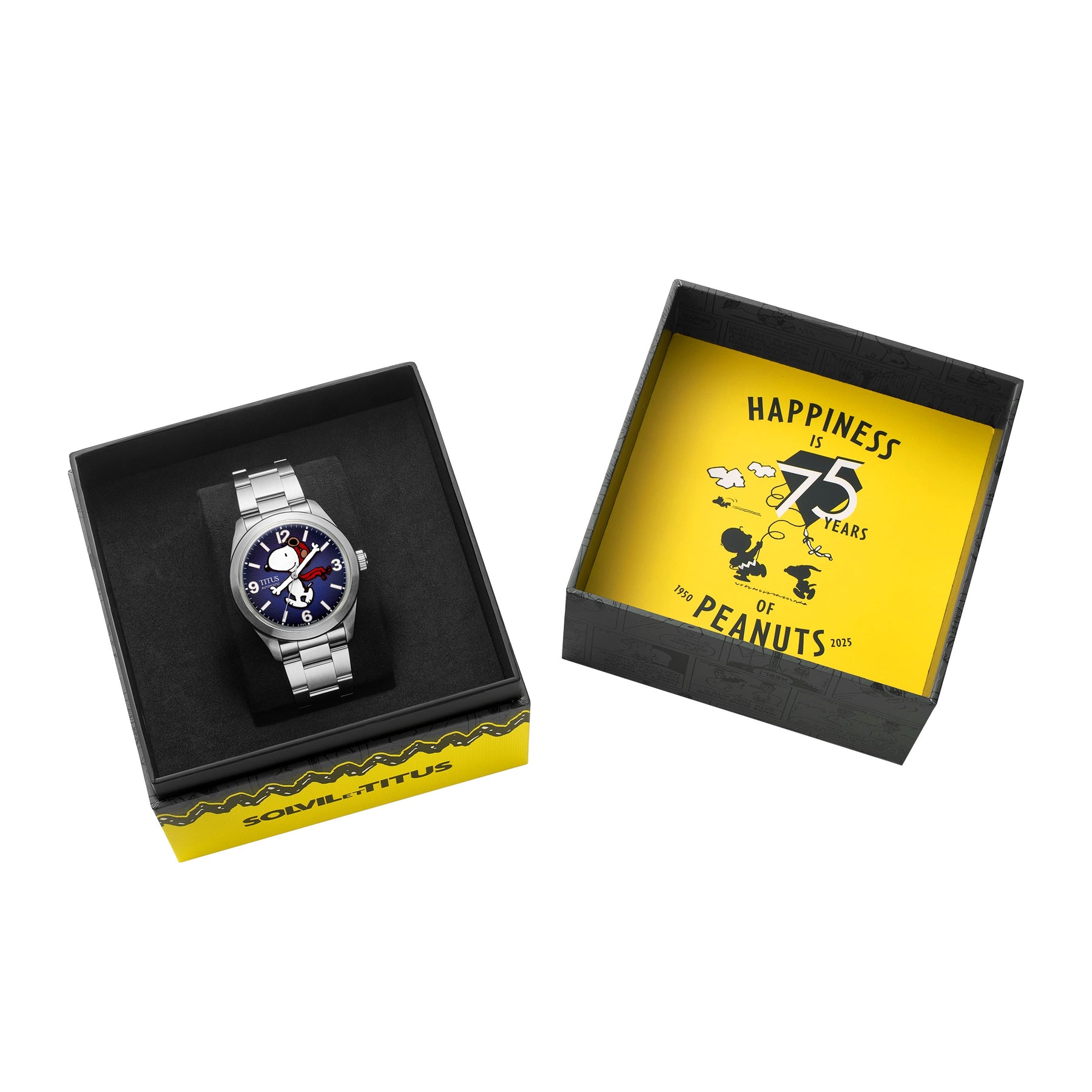 [Pre-Order] Solvil et Titus x Peanuts 75th Anniversary Cervus Collection Automatic Mechanical Watch [W06-03381-001]