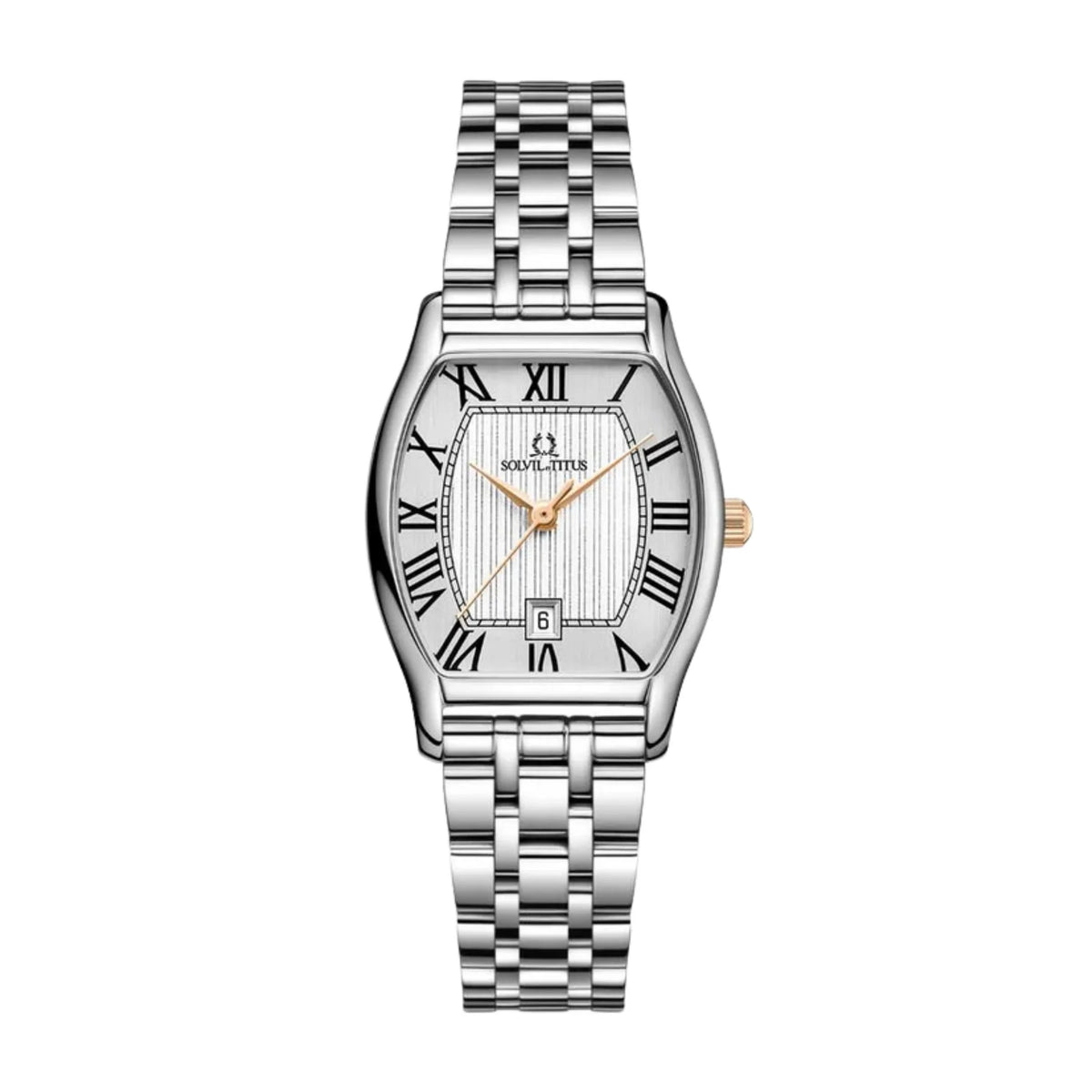 [WOMEN] Barista 3 Hands Date Quartz Stainless Steel Watch [W06-02825-015]