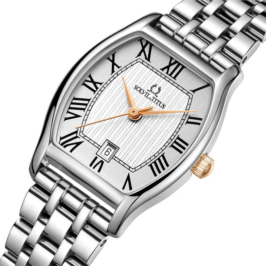 [WOMEN] Barista 3 Hands Date Quartz Stainless Steel Watch [W06-02825-015]