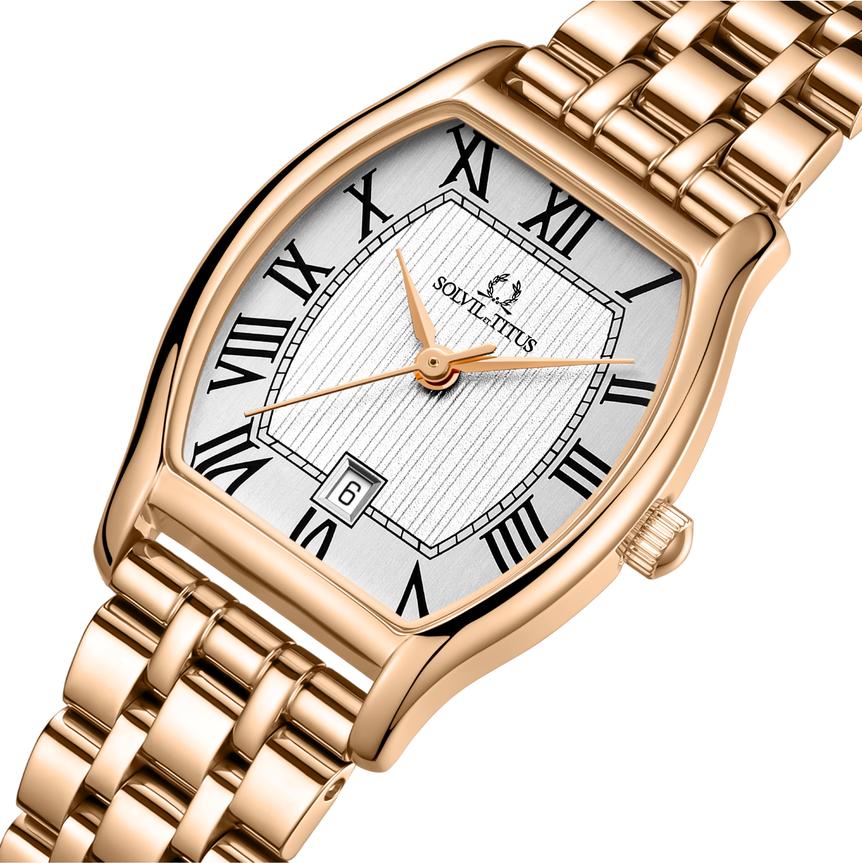 [WOMEN] Barista 3 Hands Date Quartz Stainless Steel Watch [W06-02825-016]