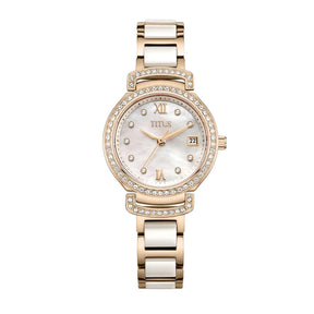 [WOMEN] Fair Lady 3 Hands Date Quartz Stainless Steel With Ceramic Watch [W06-03139-014]