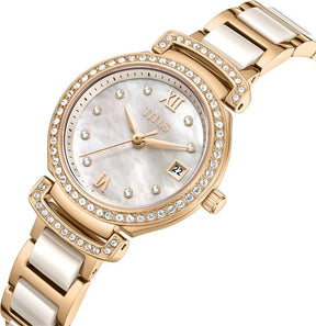 [WOMEN] Fair Lady 3 Hands Date Quartz Stainless Steel With Ceramic Watch [W06-03139-014]