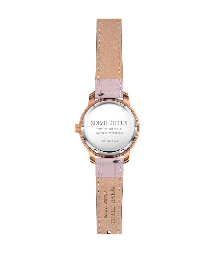 [WOMEN] Devot Multi-Function Quartz Leather Watch [W06-03263-006]