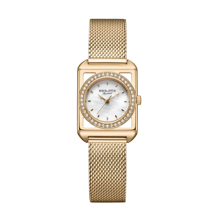 [WOMEN] The Letter 3 Hands Quartz Stainless Steel Watch [W06-03344-001]