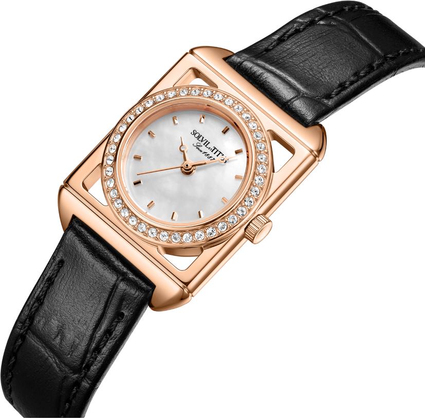 [WOMEN] The Letter 3 Hands Quartz Leather Watch [W06-03344-002]