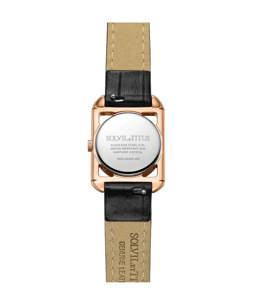 [WOMEN] The Letter 3 Hands Quartz Leather Watch [W06-03344-002]