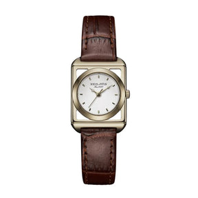 [WOMEN] The Letter 3 Hands Quartz Leather Watch [W06-03345-001]