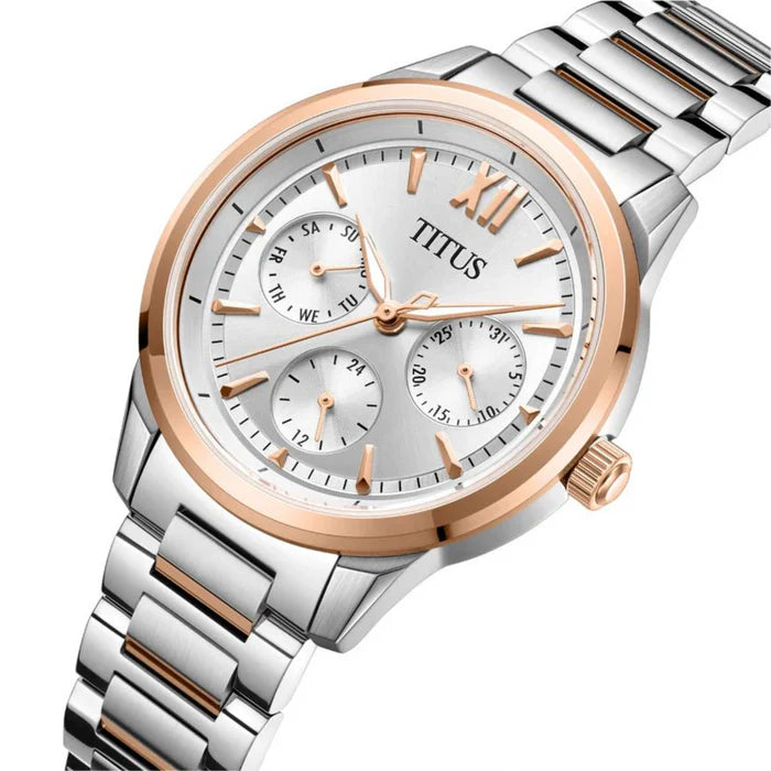 [WOMEN] Fashionista Multi-Function Quartz Stainless Steel Watch [W06-03346-004]