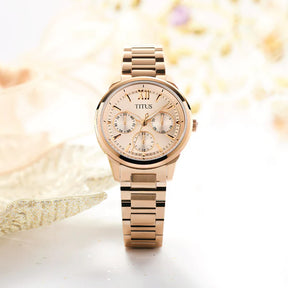 [WOMEN] Fashionista Multi-Function Quartz Stainless Steel Watch [W06-03346-007]