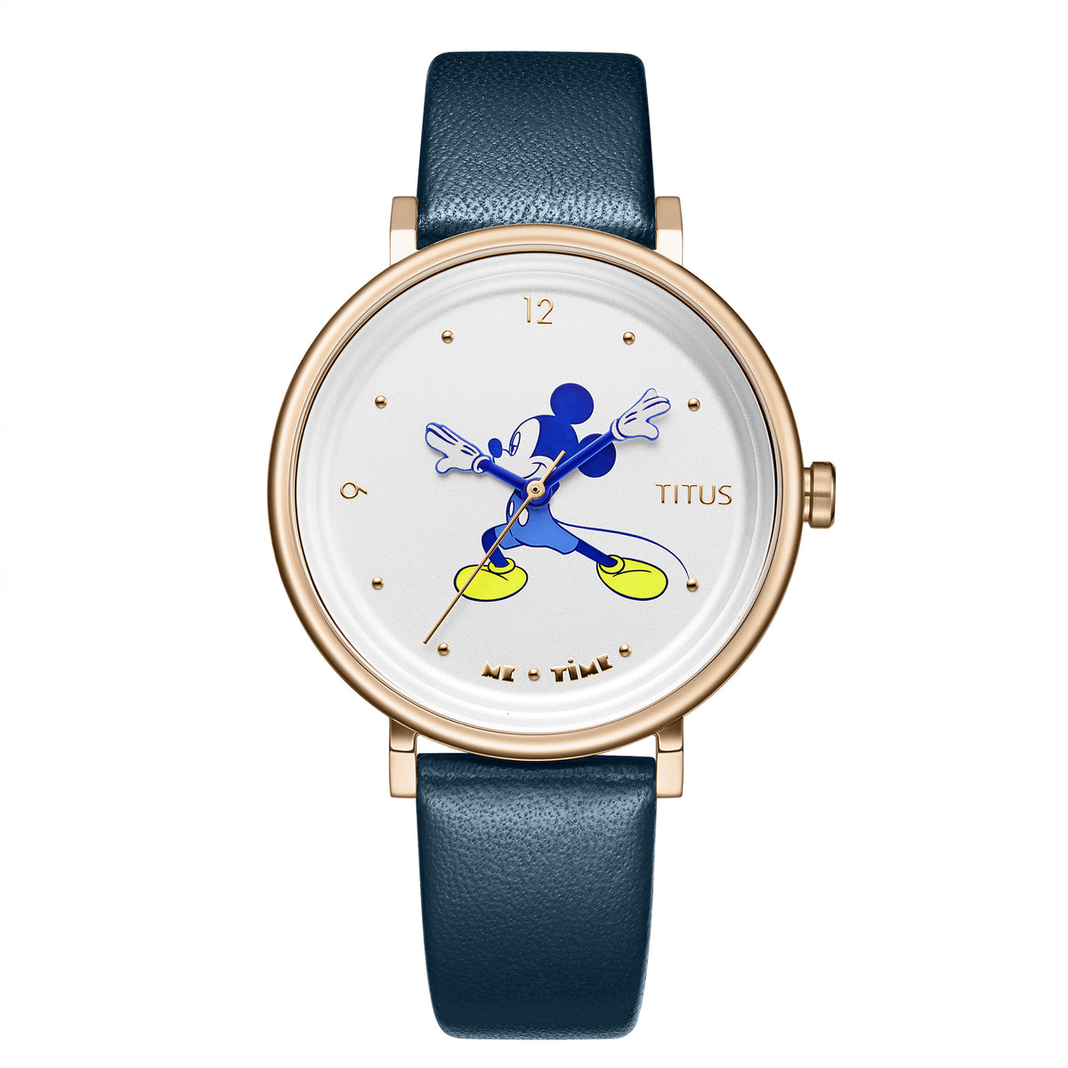 [WOMEN] Solvil et Titus x Mickey Mouse "ME TIME" Limited Edition Blue Leather Strap Watch [W06-03378-002]