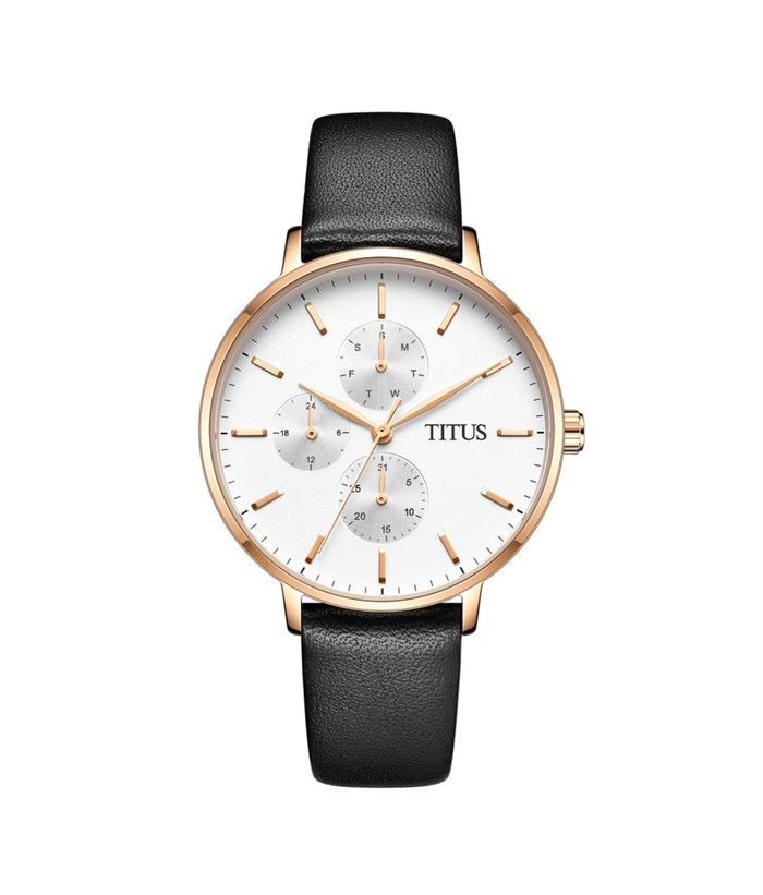 [WOMEN] Interlude Multi-Function Quartz Leather Watch [W06-03259-005]