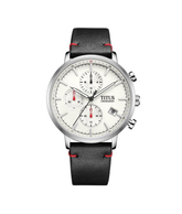 [MEN] Nordic Tale Chronograph Quartz Leather Watch [W06-03298-001]